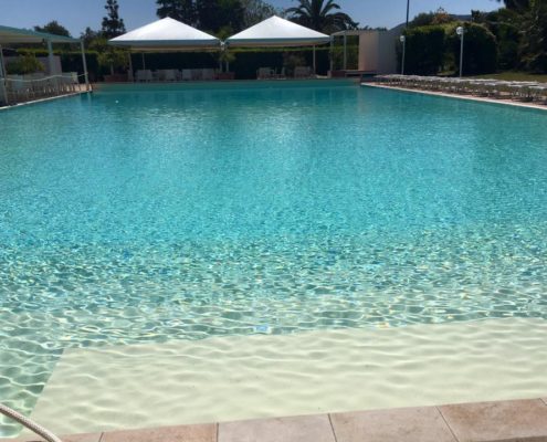 pool in fontane bianche hotel direkt am meer, in sizilien bei syrakus, sizilien urlaub